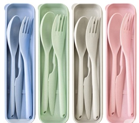 set de cubierto de plástico de 3pc
