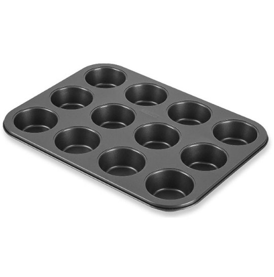 molde antiadherente 12 muffins