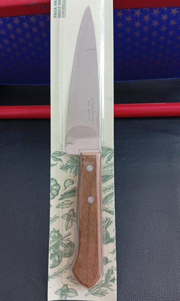 cuchilla 6" mango madera tramontina