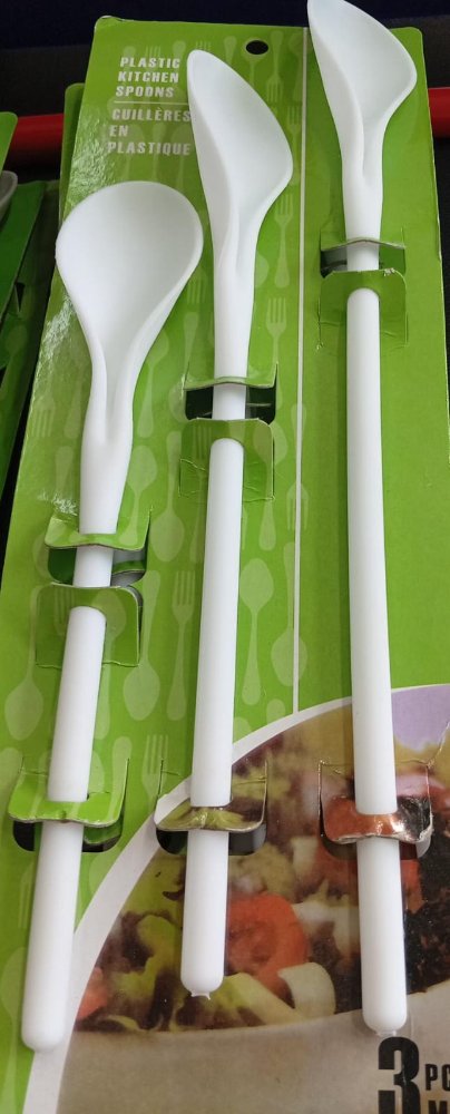 cuchara de plástico 3 pc