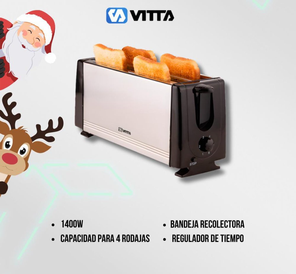 tostadora vitta cuádruple