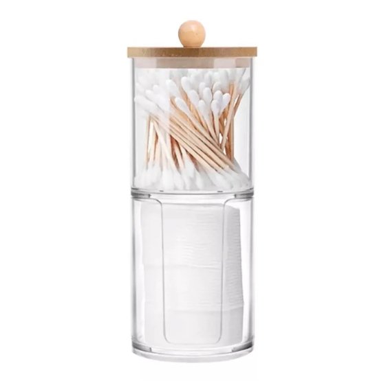 Organizador Acrilico Red. Doble T/Bambu