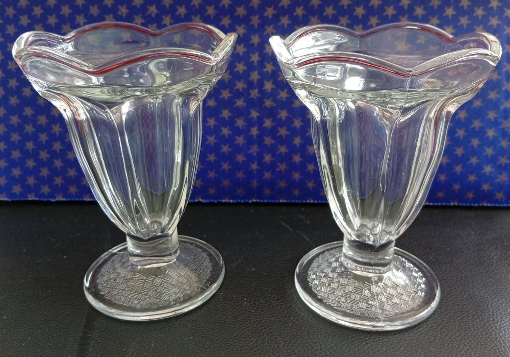 juego de vaso flor 6pc de helado