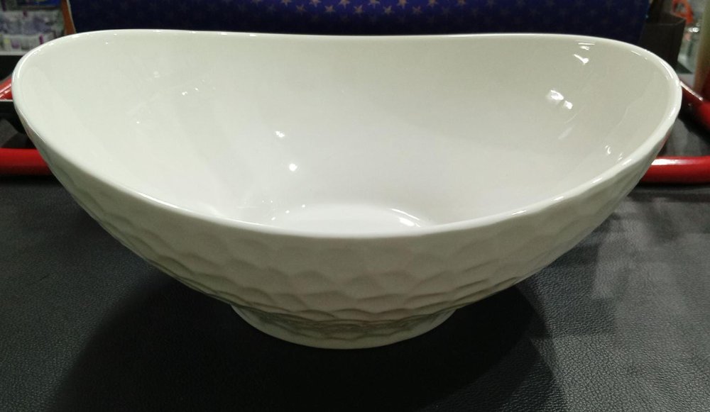 bowl ovalado de ceramica