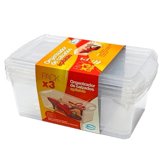 Set X3 Organizador Calzado Apilable Star