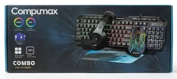 COMBO GAMER 4 EN 1 COMPUMAX