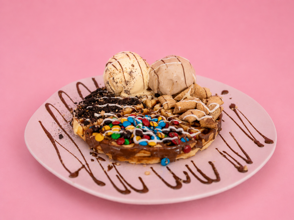Waffle Choco Cream (2 Bolas Helado)