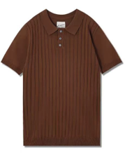POLO CHEMISE TERRACOTA C/B