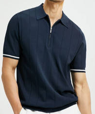 POLO CHEMISE C/C AZUL OSC