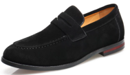 ZAPATOS LOAFER NEGROS R/ROJA