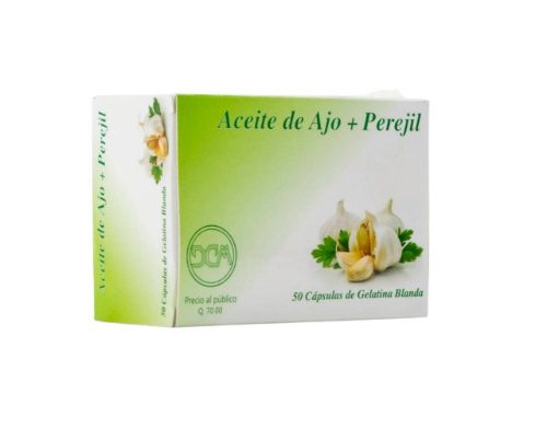 Vitamina ajo + perejil blister x 10 capsulas gel. ( conamep = farmacaps)