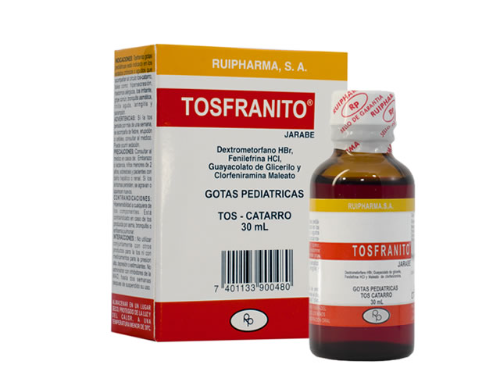 gotas pediatricas tosfranito jarabe 30ml