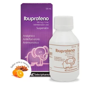 ibuprofeno susp 100mg frasco  120ml selectpharma