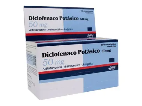 diclofenaco potasico 50mg X1 tableta   (infasa)#