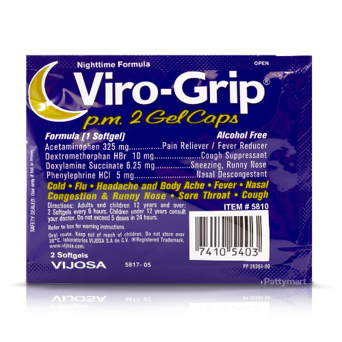 VIROGRIP NOCHE GEL CAPS