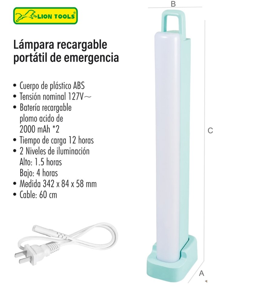 Lampara portatil emergencia
