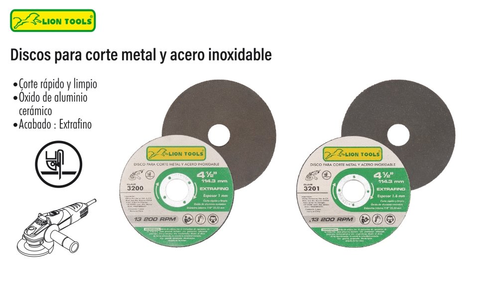 Discos para corte metal
