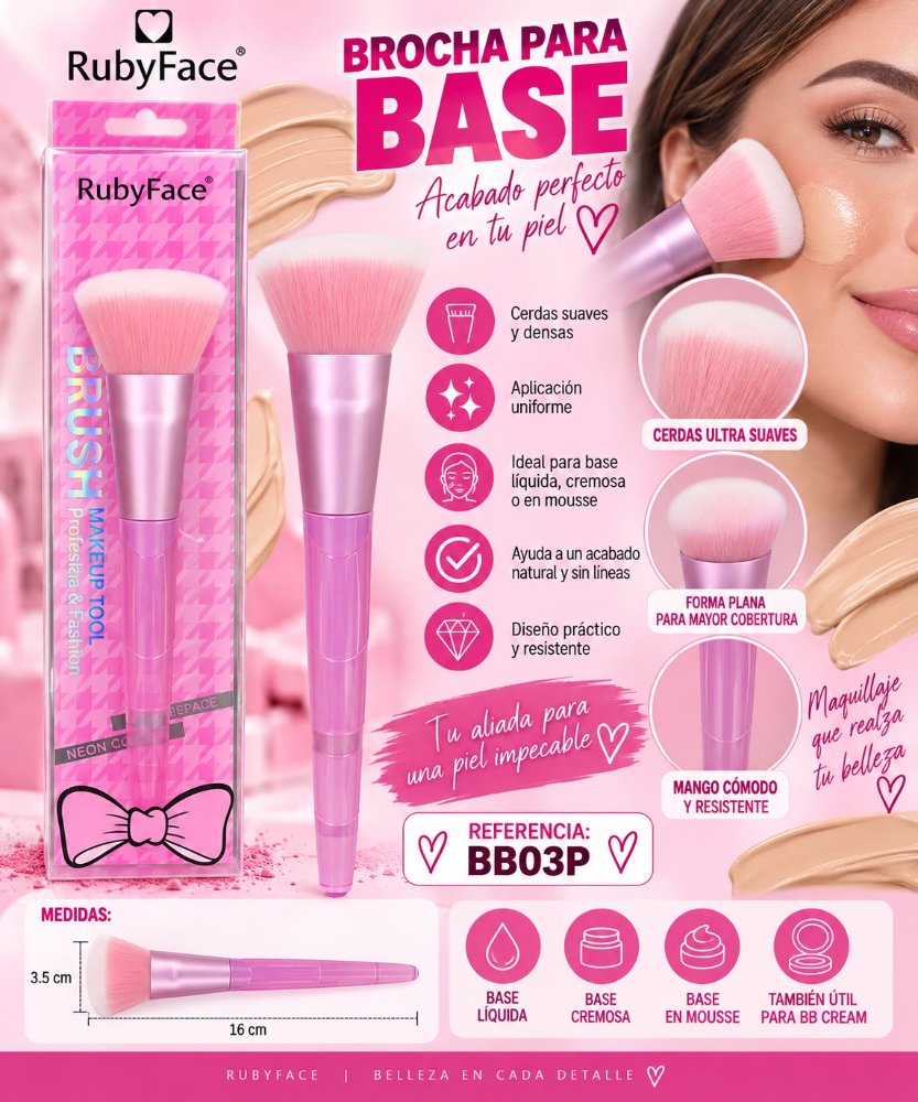 Brocha para base BB03P Ruby Face