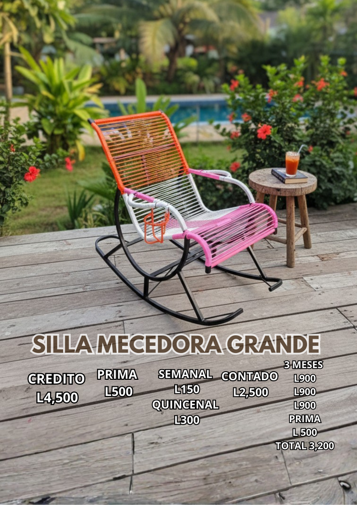 SILLA MECEDORA GRANDE HULE