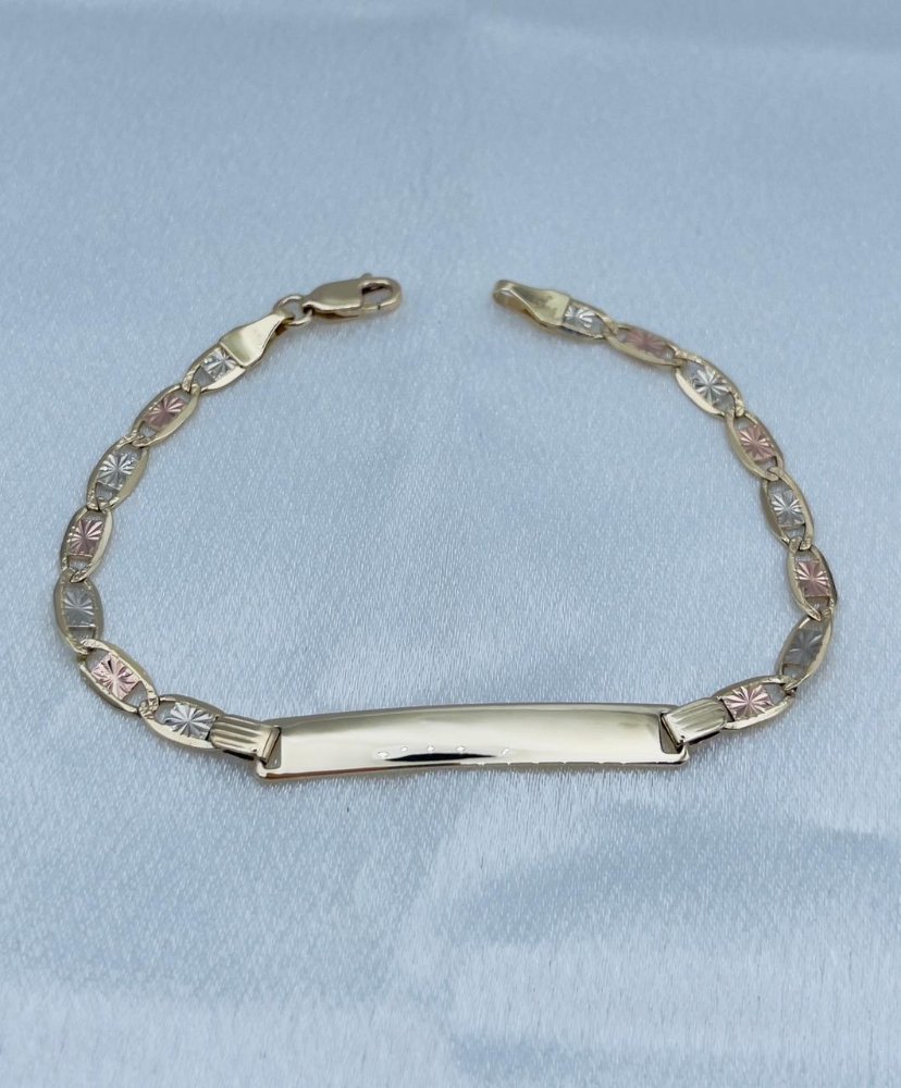 Pulsera Valentino 3 oro con placa