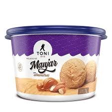 Helado de Manjar y Almendras Topsy Litro