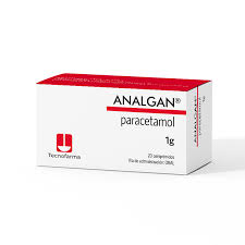 Analgan - Paracetamol 1g por unidad