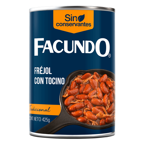 FACUNDO FREJOL CON TOCINO 425G