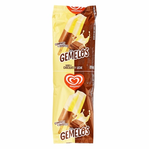 Helado Gemelo Pinguino Leche y Chocolate