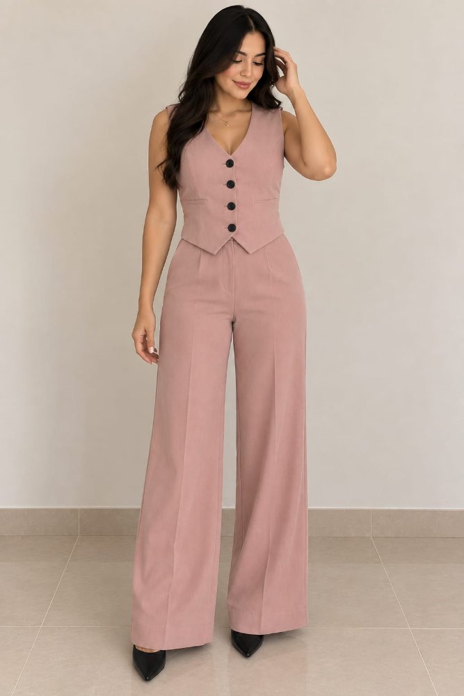 Conjunto  chaleco y pantalón ROSE