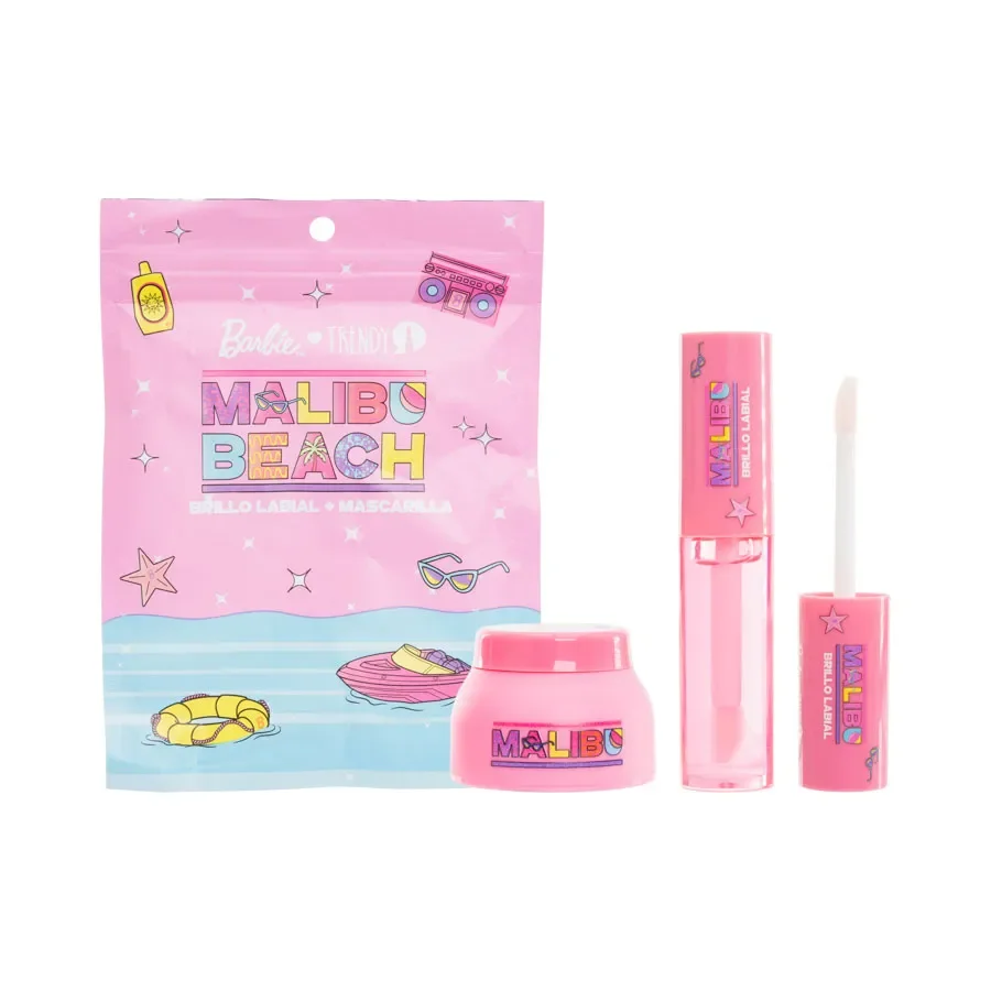 Labial Kit Gloss+Mascarilla Labios Barbie