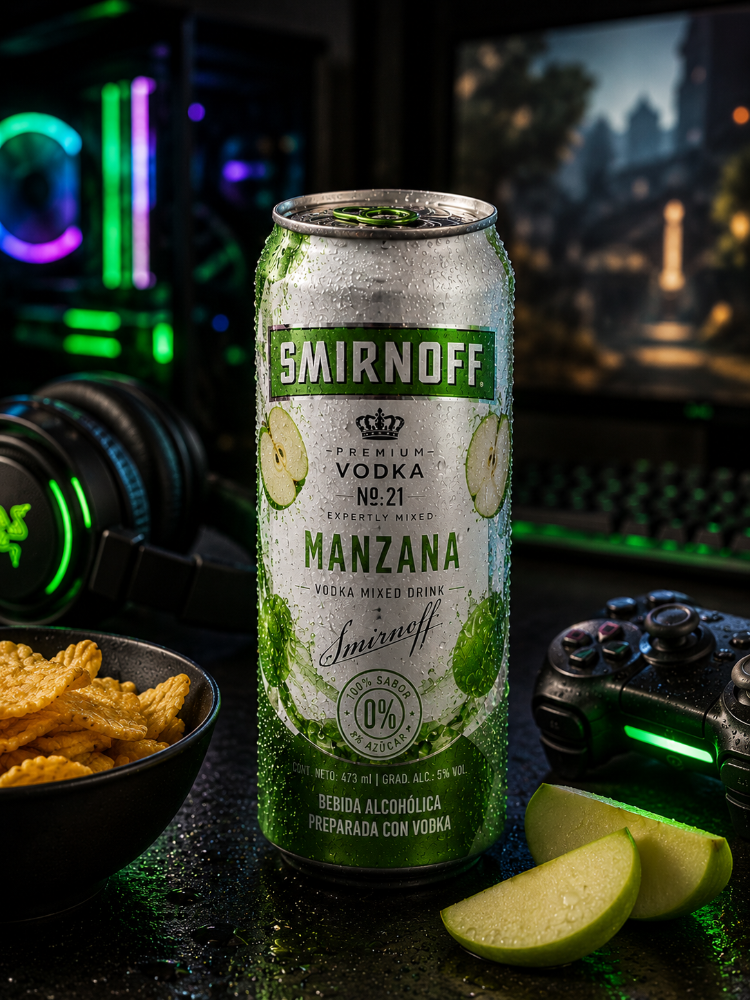 Lata Smirnoft Manzana