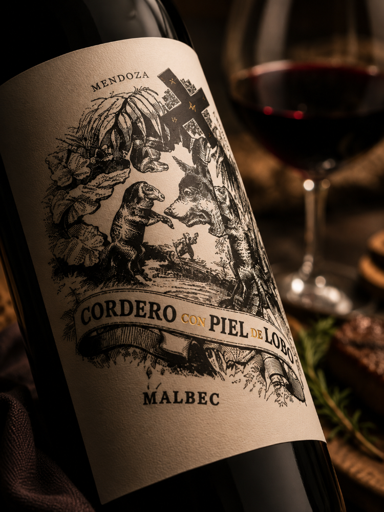 Cordero piel de lobo Malbec