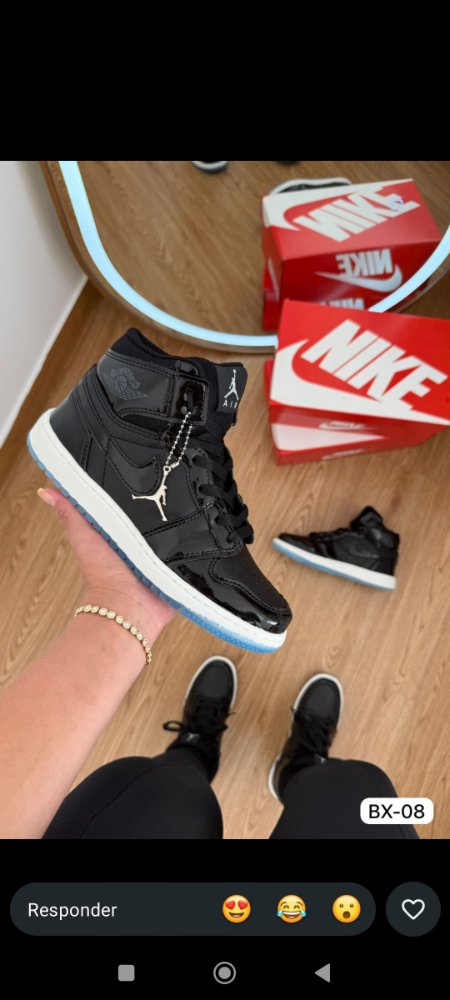 JORDAN BOTA NEGRO/AZUL