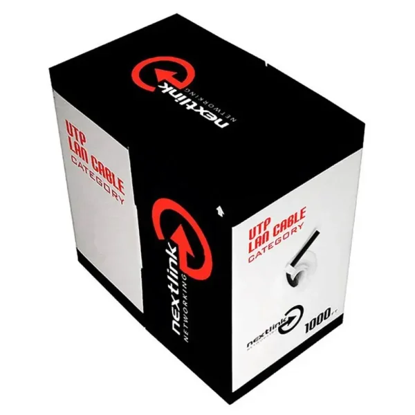 A.C. Cable Utp Categoria 5E Exterior Color Negro Marca NEXLINK