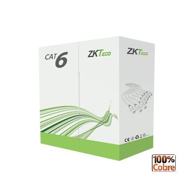 A.C. Cable UTP Interior Color Blanco Marca ZKTeco