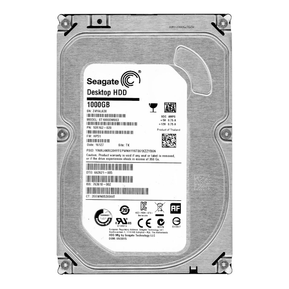 A.C. DISCO DURO 1 TERABYTE SEAGATE VIDEO 3.5 HDD