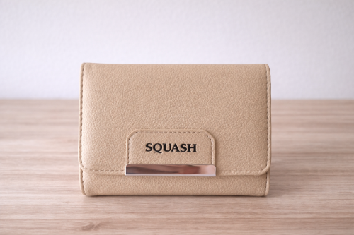 Billetera Squash chica beige