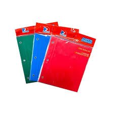 Carpeta forrada Ezco N°3 roja/azul/verde
