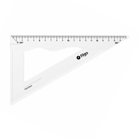 Escuadras Filgo 60° x 20cm transp
