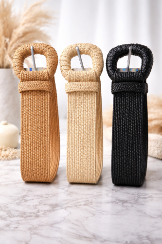 Cinto rafia Trendy natural