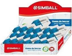 Goma de borrar Simbal para lapiz y tinta