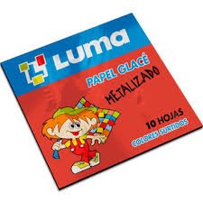 Papel glace Metalizado Luma x10 colores surt