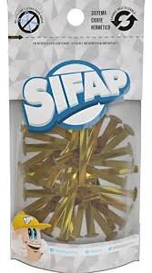 Broche dorado Sifap N°4 x100unid