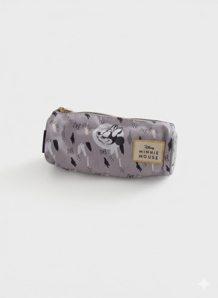 cartuchera tubo minie gris