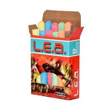Tizas L.e.a 6 colores x 12unid