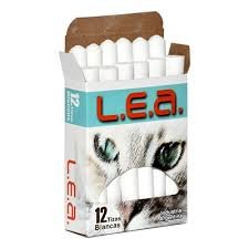Tizas L.e.a blancas x 12unid