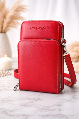 Portacelular simple Trendy  bordo