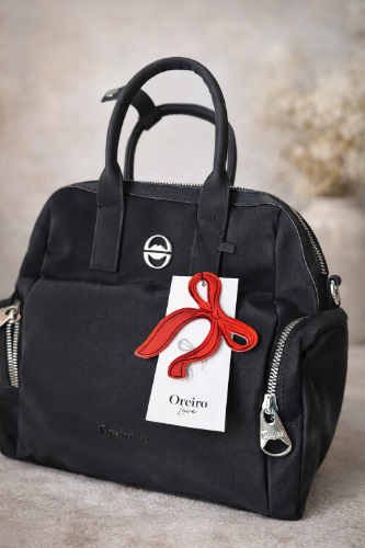 Mochila- bandolera-cartera Oreiro negra