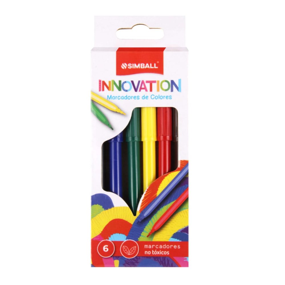 Marcadores de colores Simba Innovatiom x 6unid