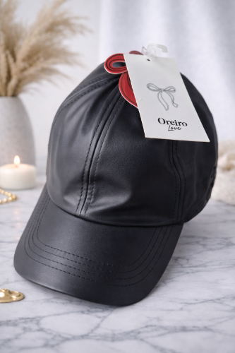 Gorra Oreiro engomada negra